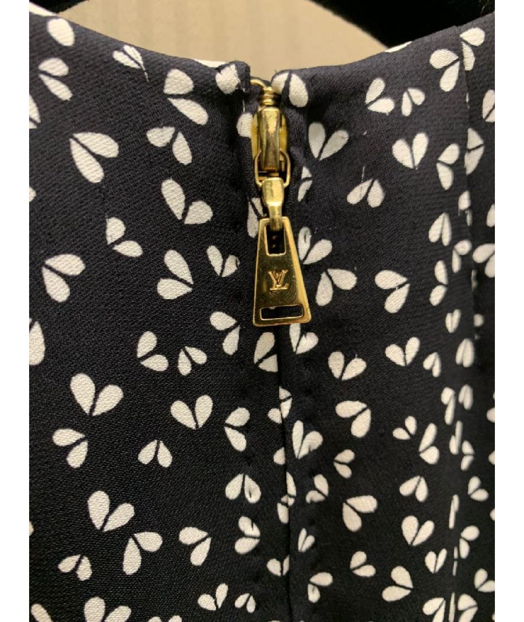 LOUIS VUITTON Черное шелковое повседневное платье, фото 5