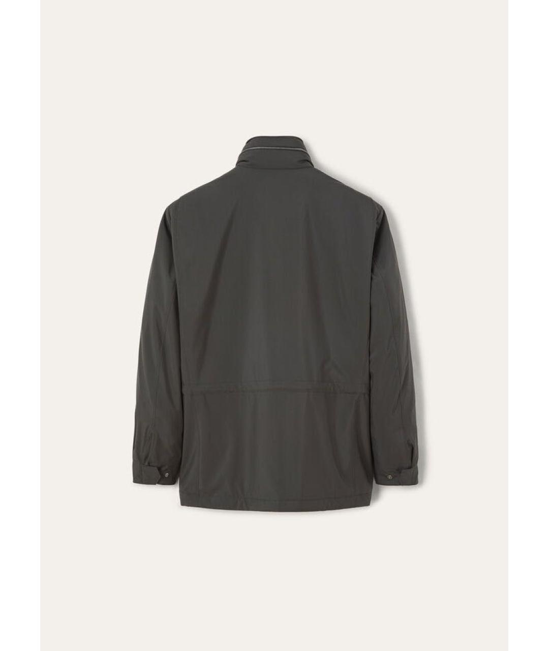LORO PIANA Антрацитовая хлопко-эластановая куртка, фото 2