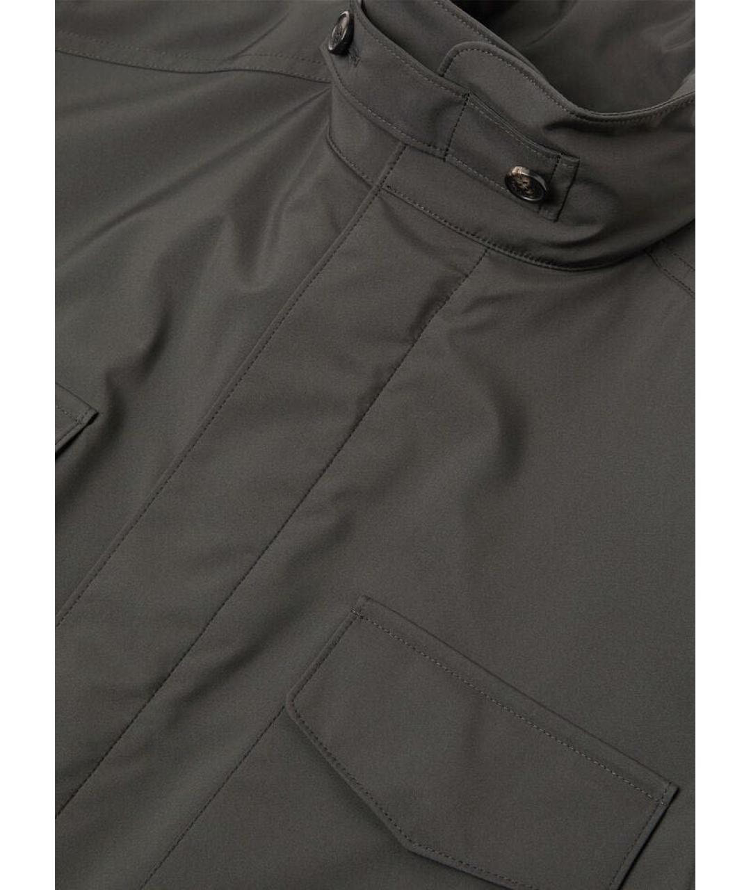 LORO PIANA Антрацитовая хлопко-эластановая куртка, фото 3
