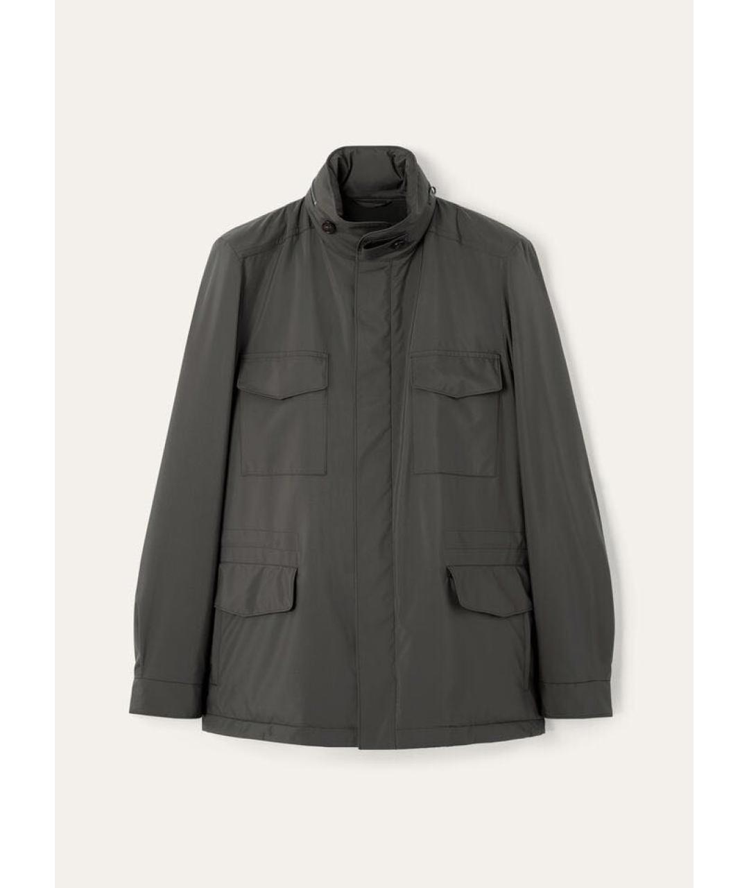 LORO PIANA Антрацитовая хлопко-эластановая куртка, фото 4