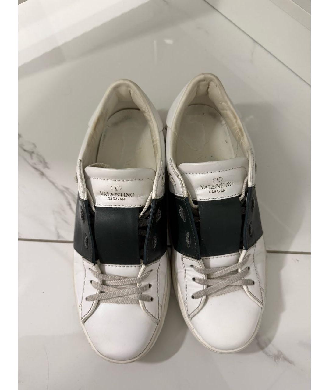 VALENTINO Белые кеды из искусственной кожи, фото 2