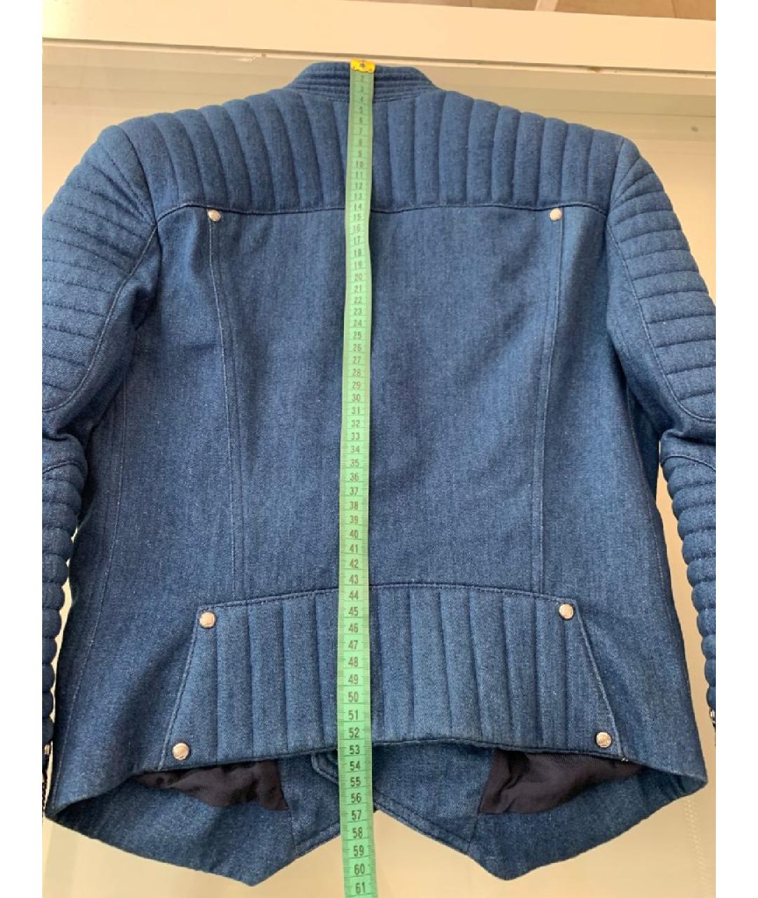 BALMAIN Синяя деним куртка, фото 9