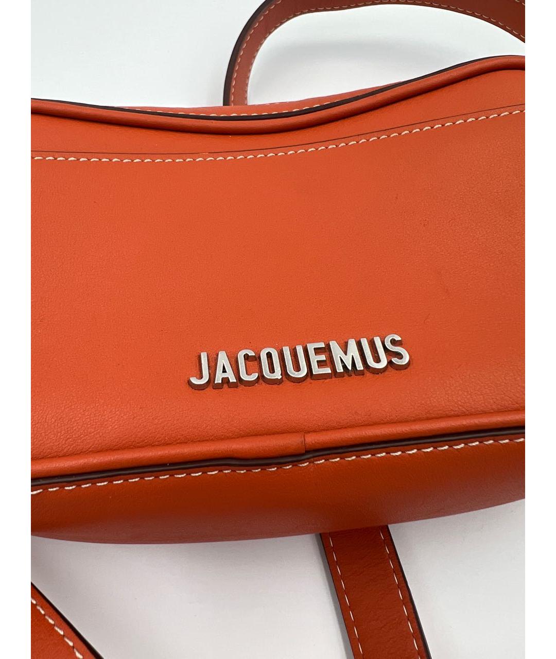 JACQUEMUS Коричневая кожаная сумка через плечо, фото 3