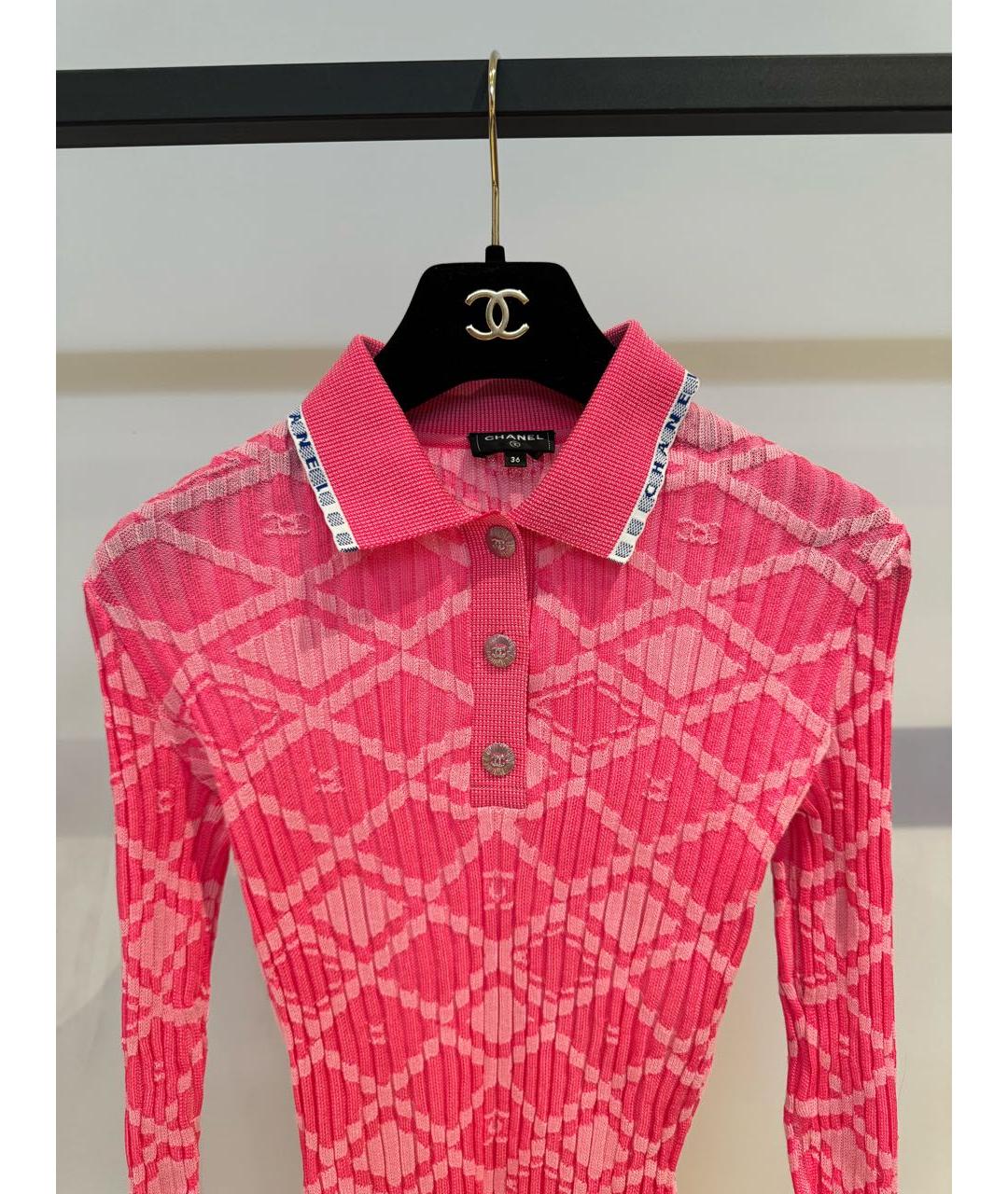 CHANEL Розовое повседневное платье, фото 3