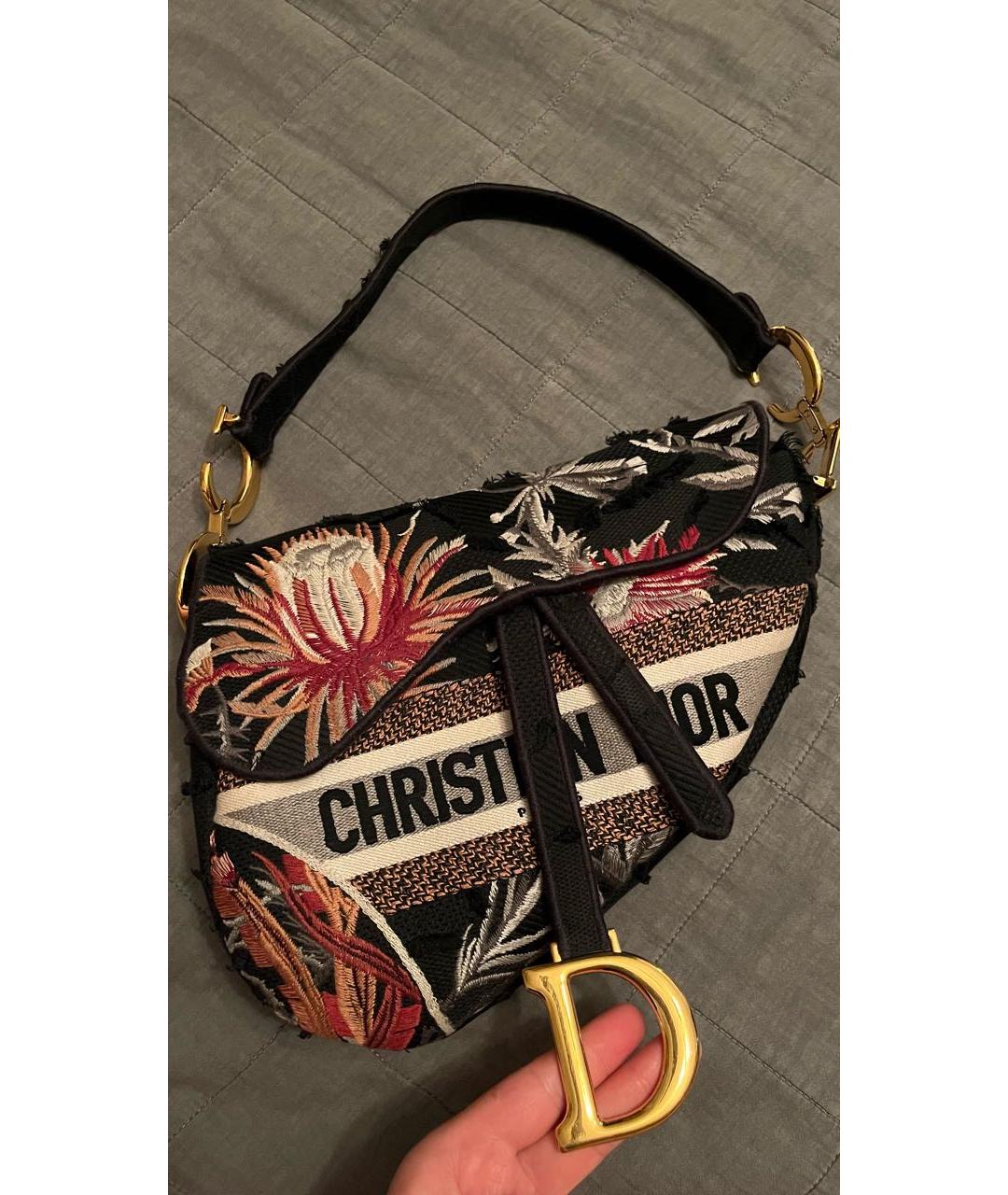 CHRISTIAN DIOR Мульти тканевая сумка с короткими ручками, фото 4