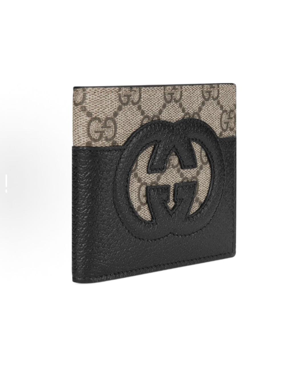 GUCCI Черный кожаный кошелек, фото 2
