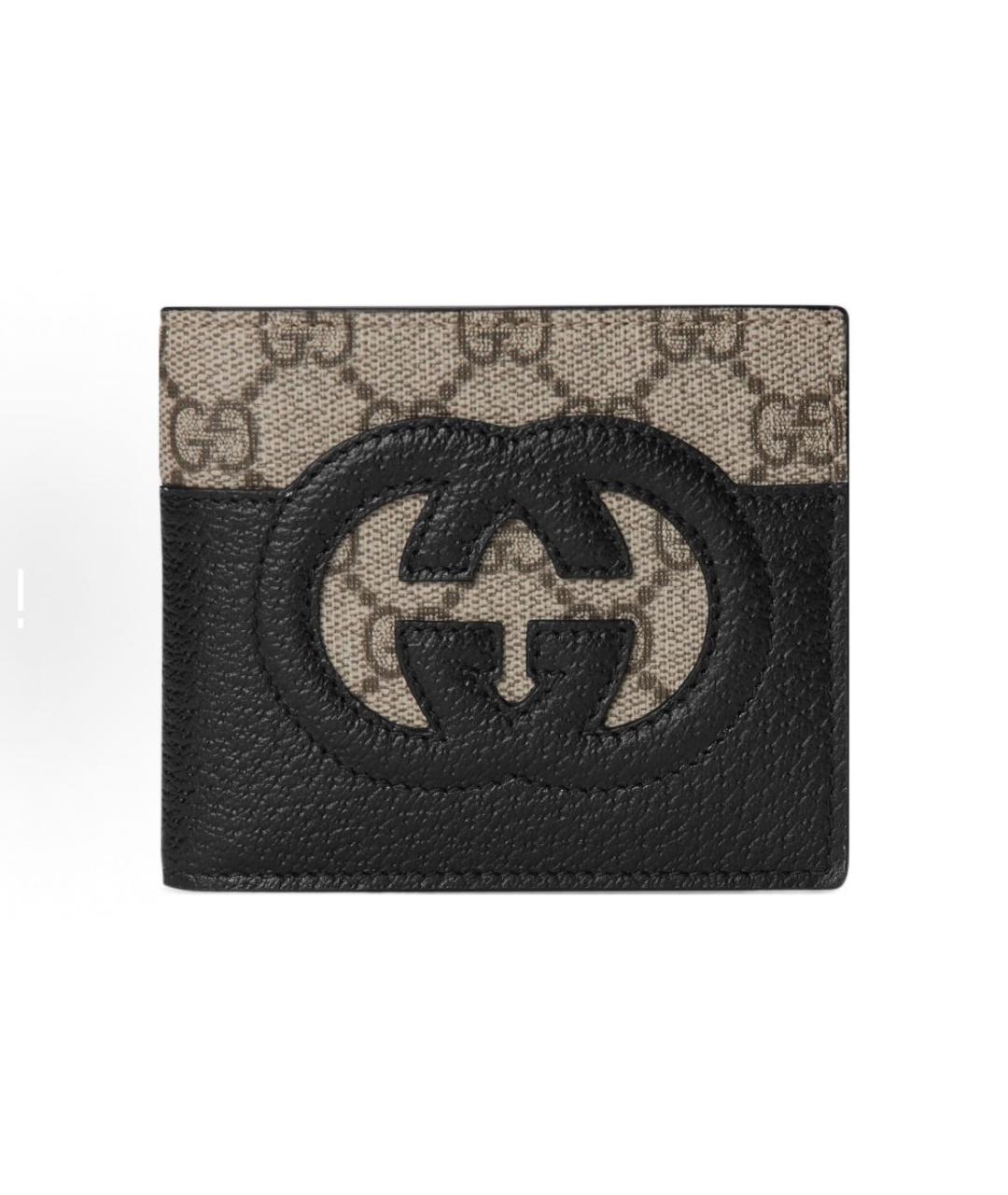 GUCCI Черный кожаный кошелек, фото 7