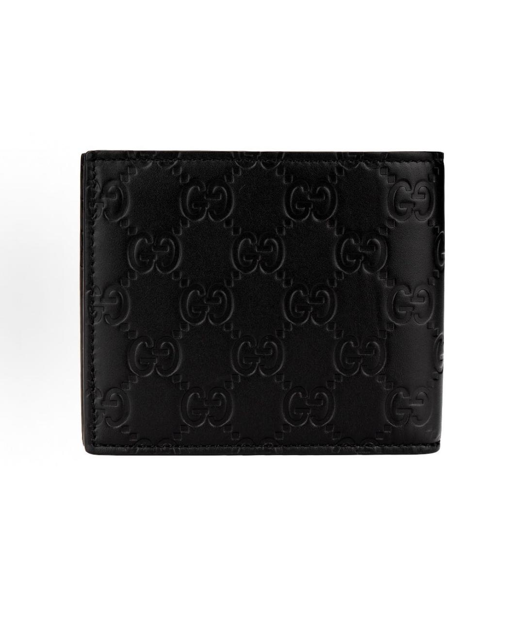 GUCCI Черный кожаный кошелек, фото 4