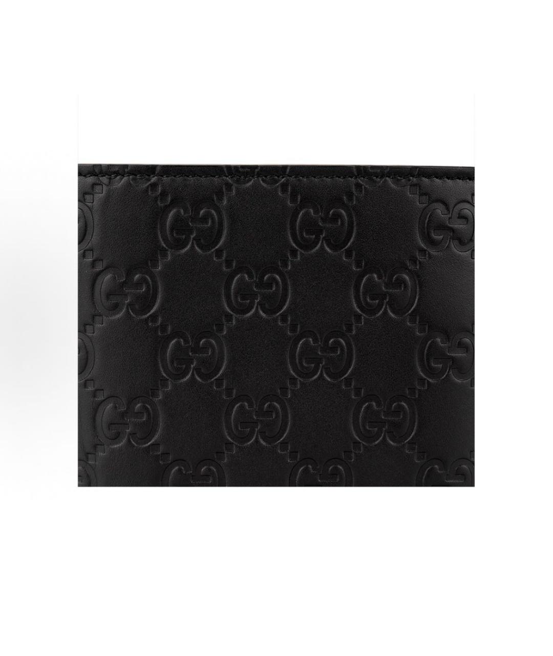GUCCI Черный кожаный кошелек, фото 6