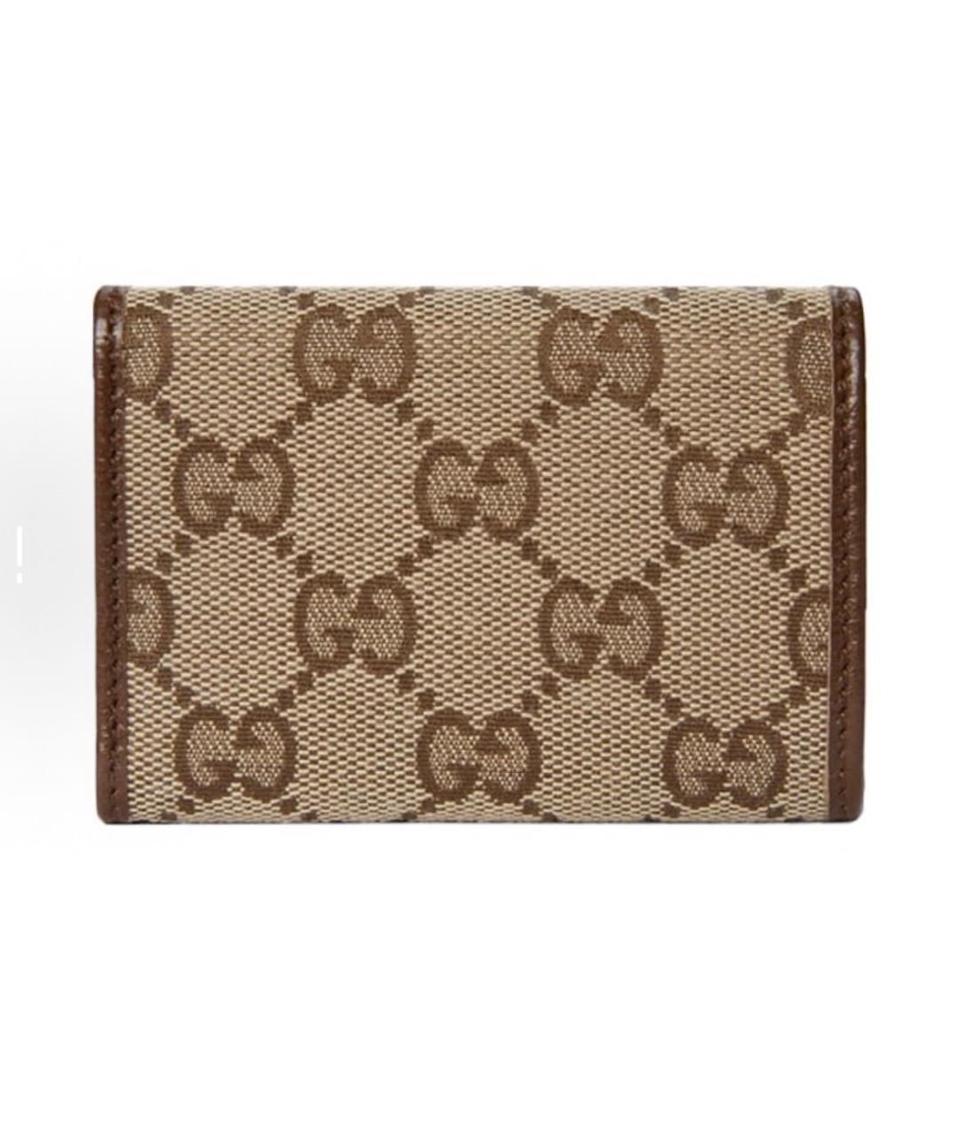 GUCCI Коричневый кожаный кошелек, фото 3