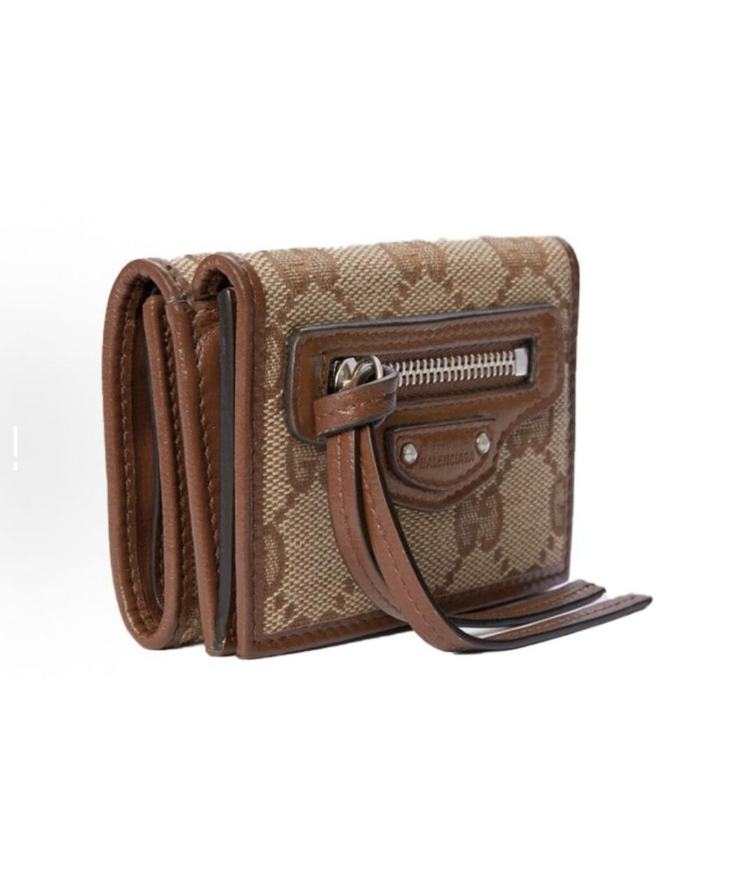 GUCCI Коричневый кожаный кошелек, фото 2