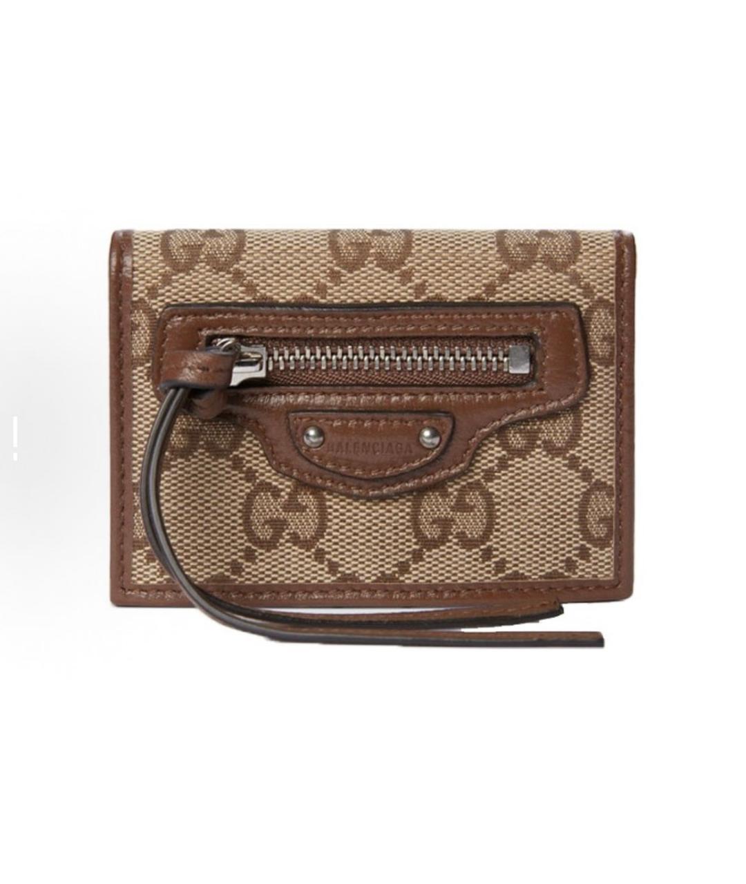 GUCCI Коричневый кожаный кошелек, фото 7