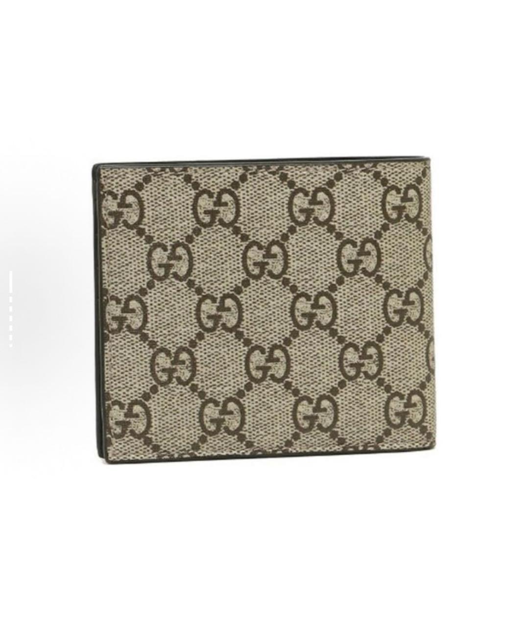 GUCCI Бежевый кожаный кошелек, фото 2