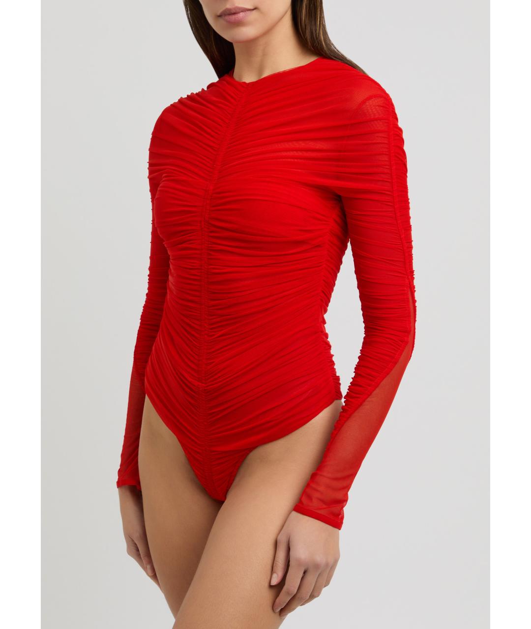 MUGLER Красное боди, фото 2