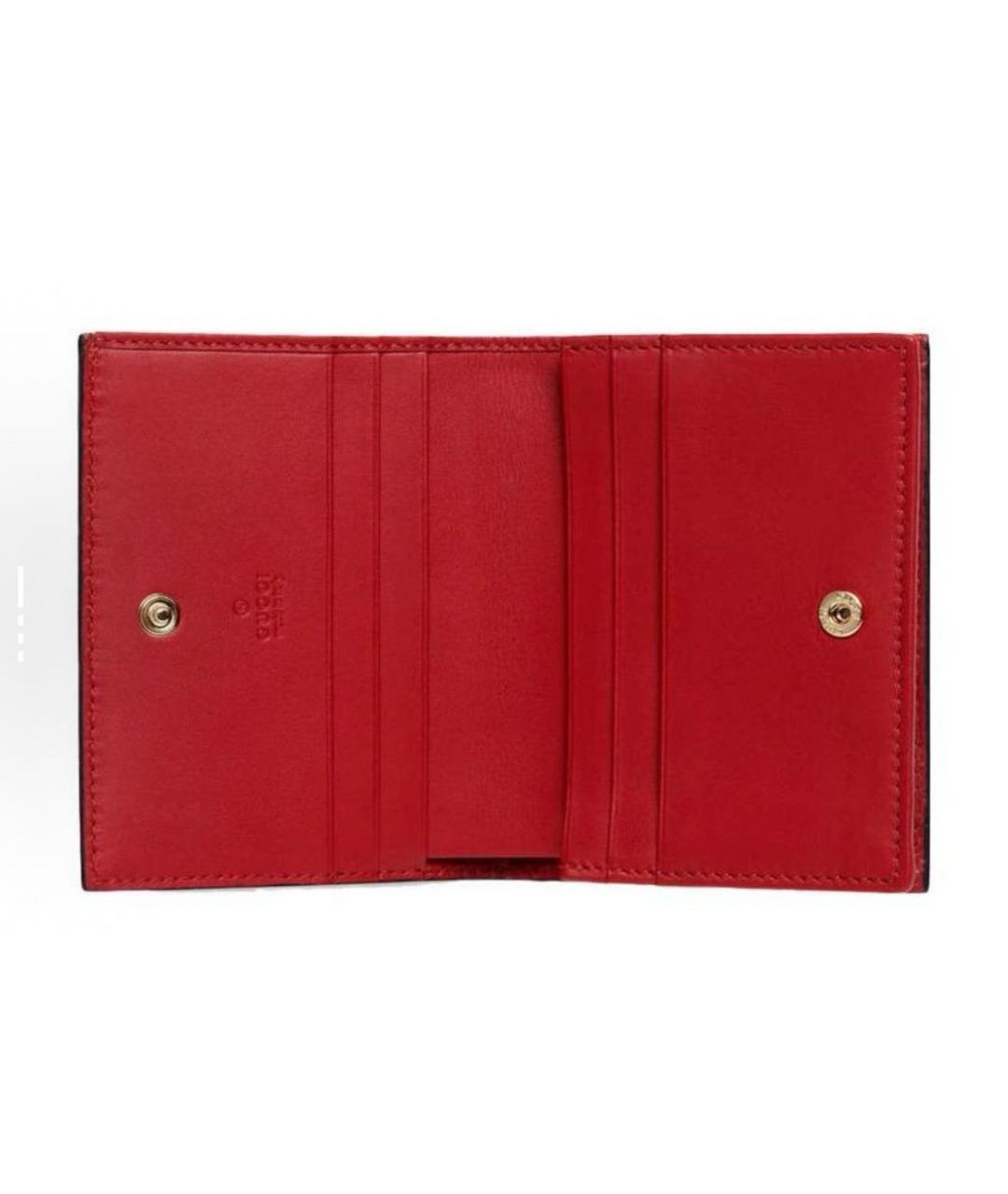 GUCCI Голубой кошелек из искусственной кожи, фото 4