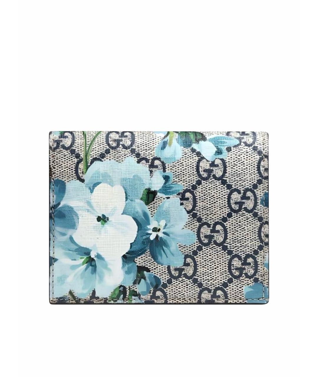 GUCCI Голубой кошелек из искусственной кожи, фото 1