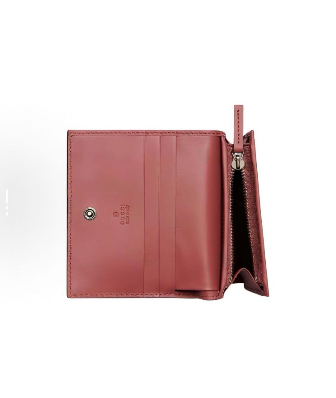 GUCCI Розовый кошелек из искусственной кожи, фото 4