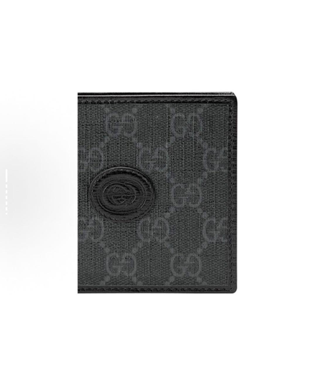 GUCCI Черный кожаный кошелек, фото 5