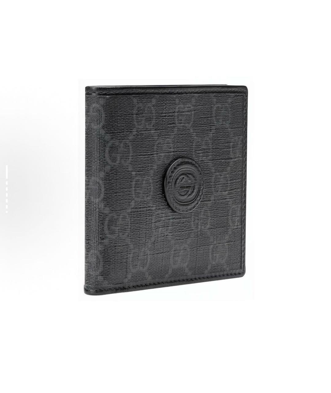 GUCCI Черный кожаный кошелек, фото 2
