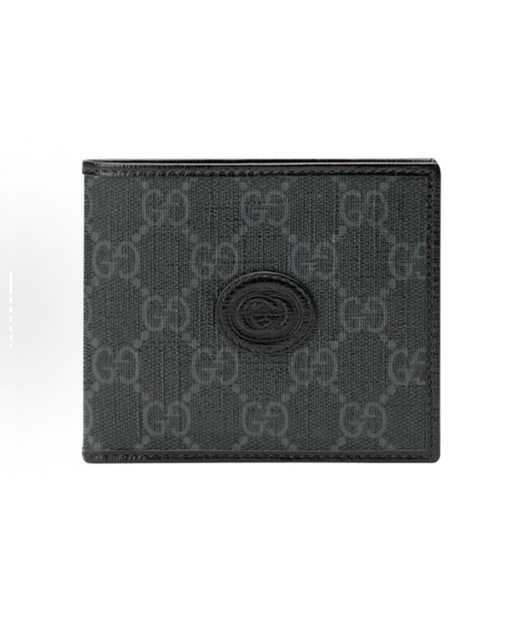 GUCCI Черный кожаный кошелек, фото 7