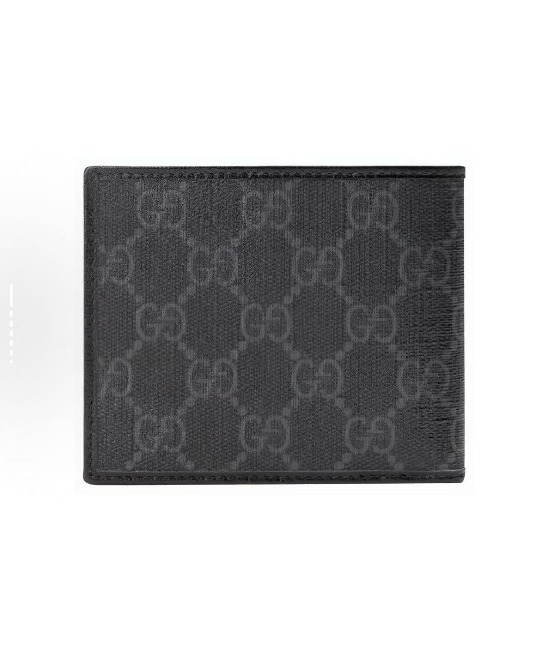 GUCCI Черный кожаный кошелек, фото 3