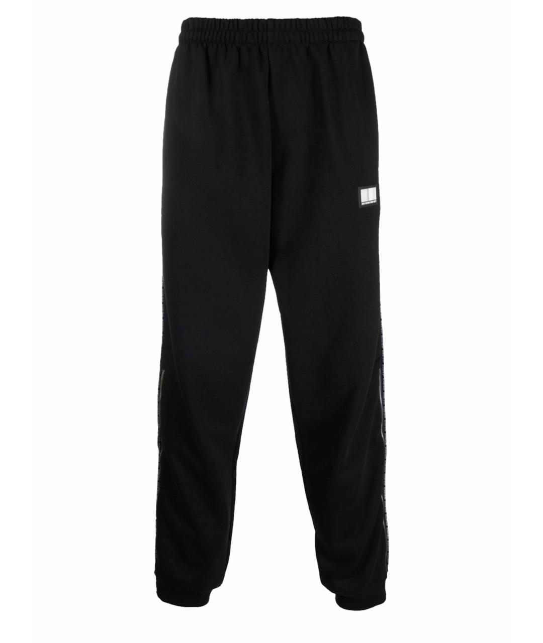 VETEMENTS Черные хлопко-эластановые повседневные брюки, фото 1