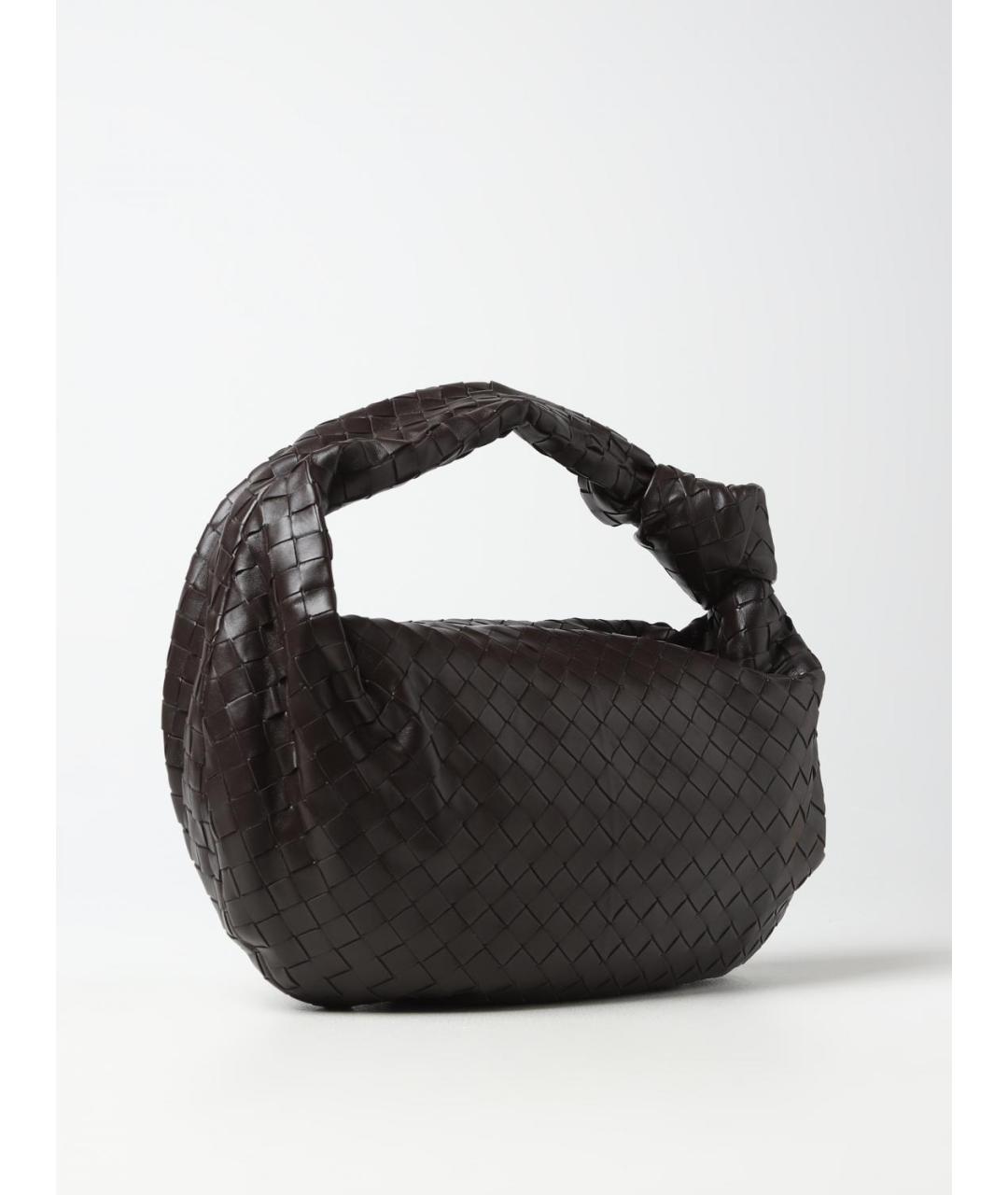 BOTTEGA VENETA Коричневая кожаная сумка через плечо, фото 3