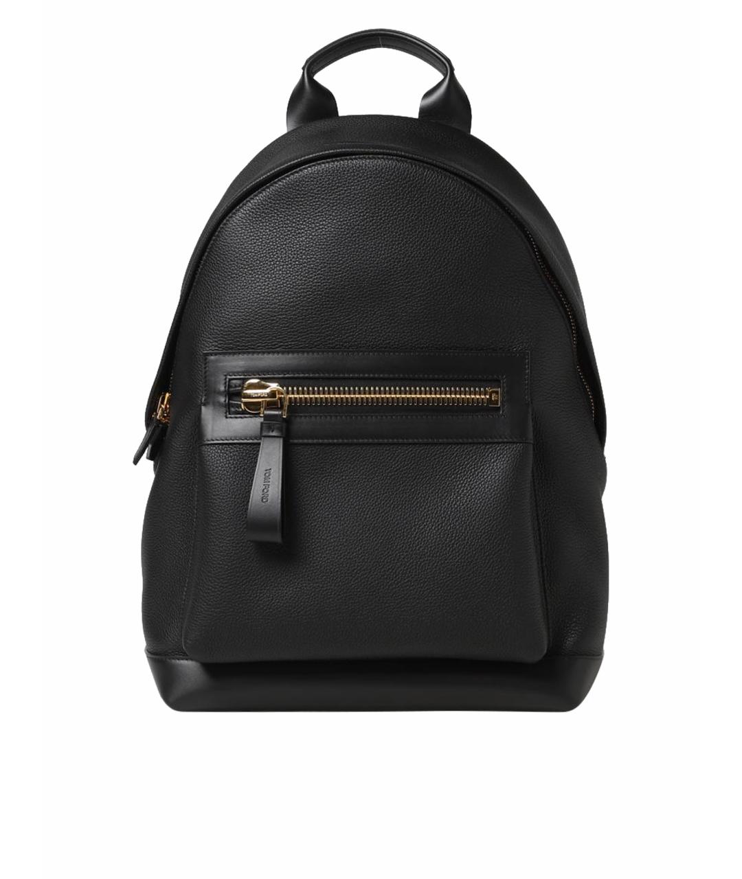 TOM FORD Черный кожаный рюкзак, фото 1