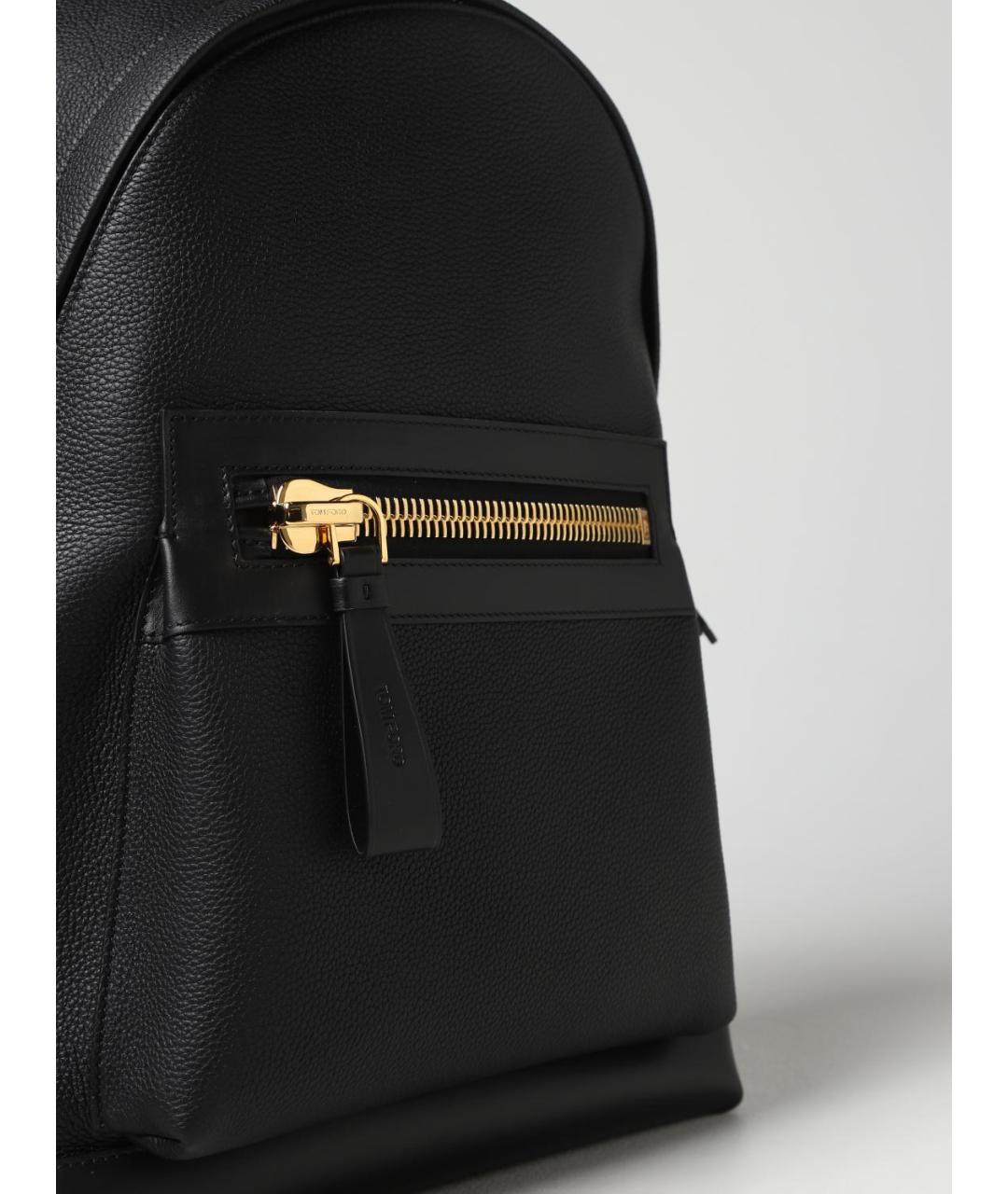 TOM FORD Черный кожаный рюкзак, фото 3