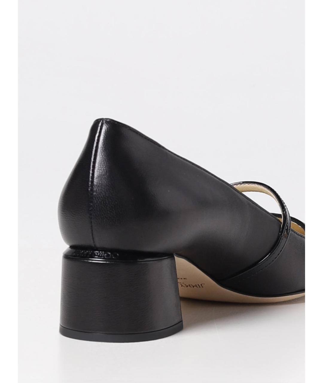 JIMMY CHOO Черные кожаные туфли, фото 3