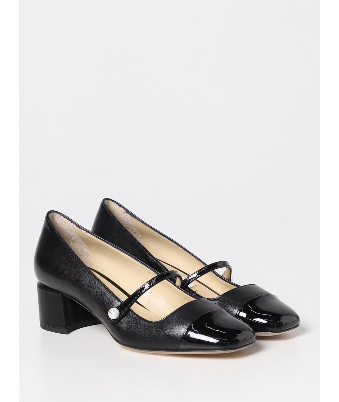 JIMMY CHOO Черные кожаные туфли, фото 2