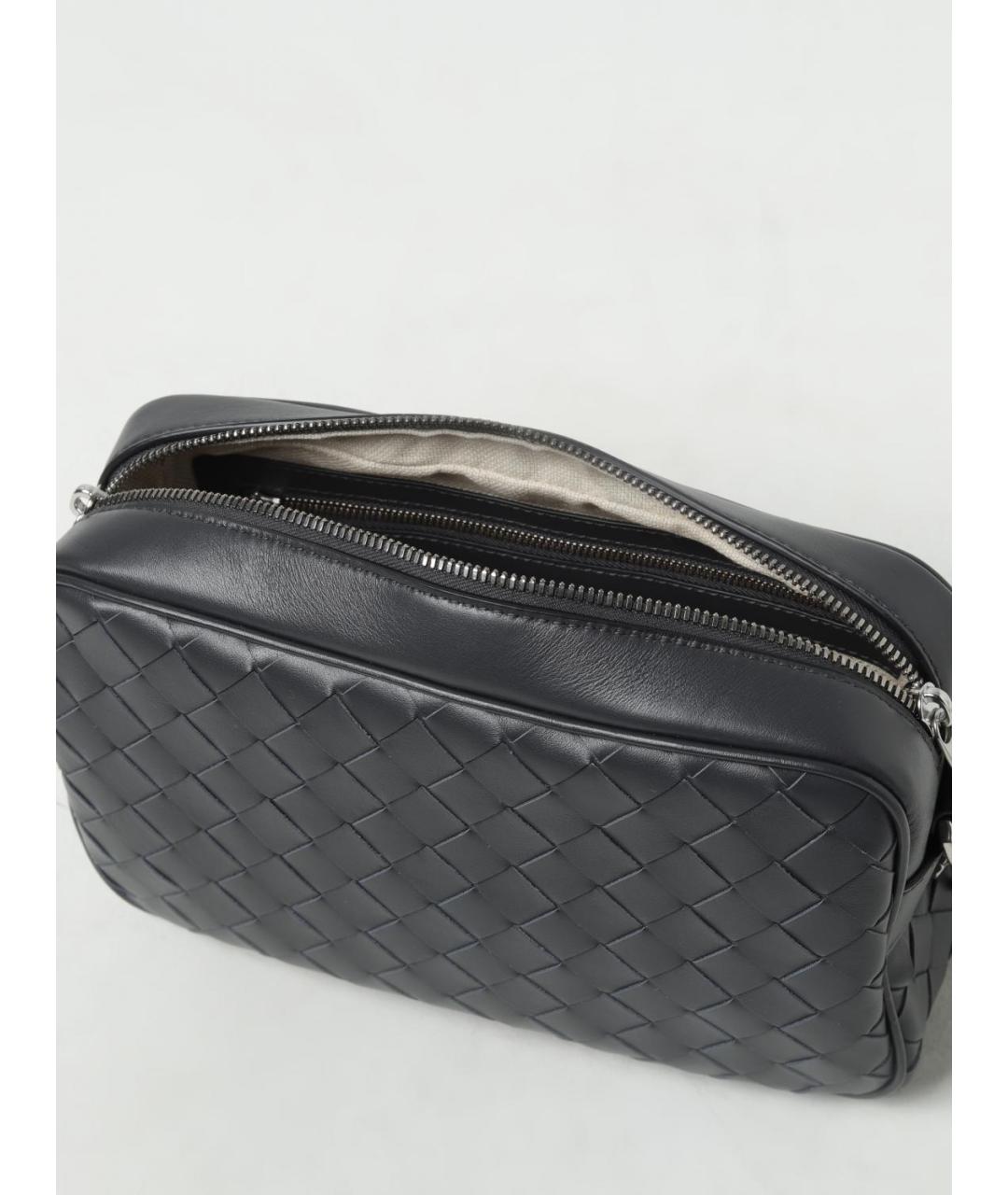 BOTTEGA VENETA Коричневая кожаная сумка на плечо, фото 4