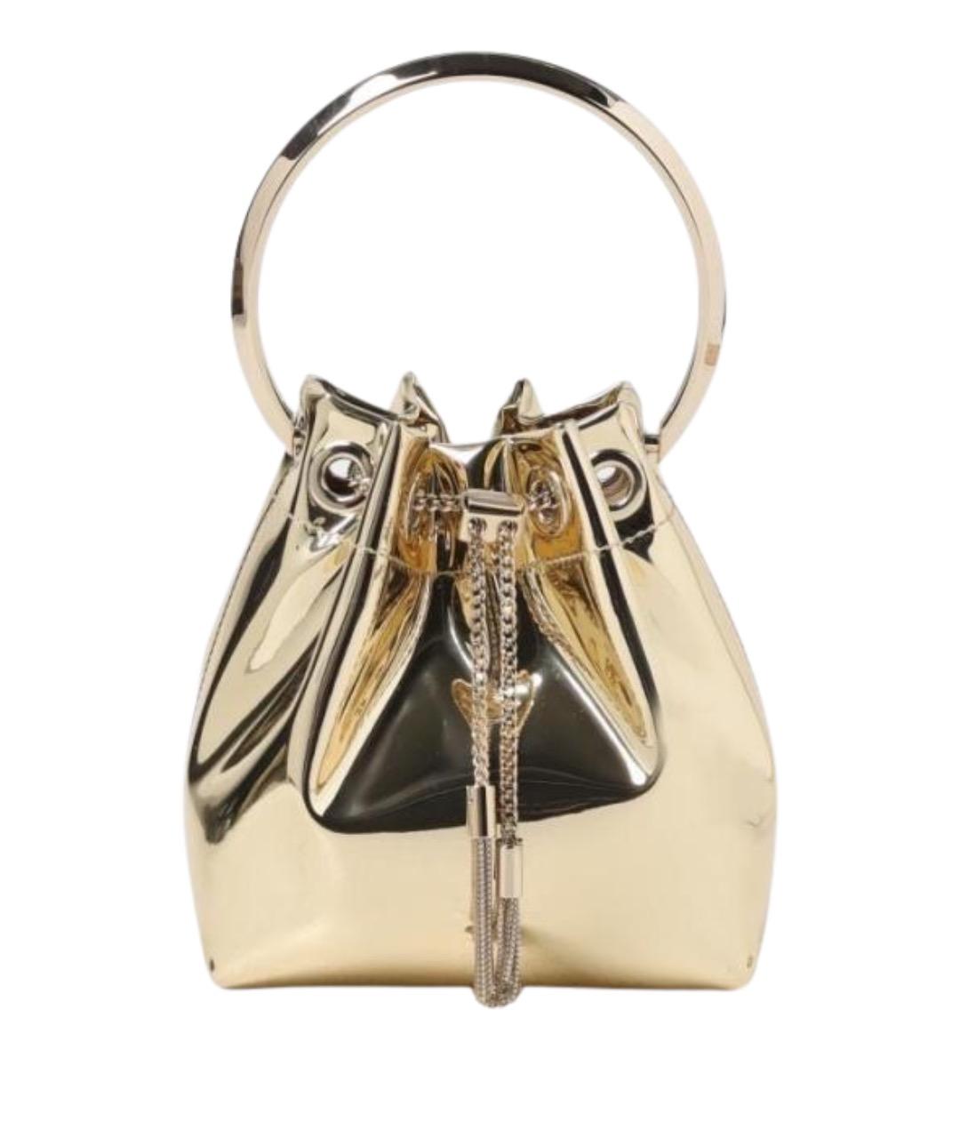 JIMMY CHOO Золотая сумка с короткими ручками, фото 1