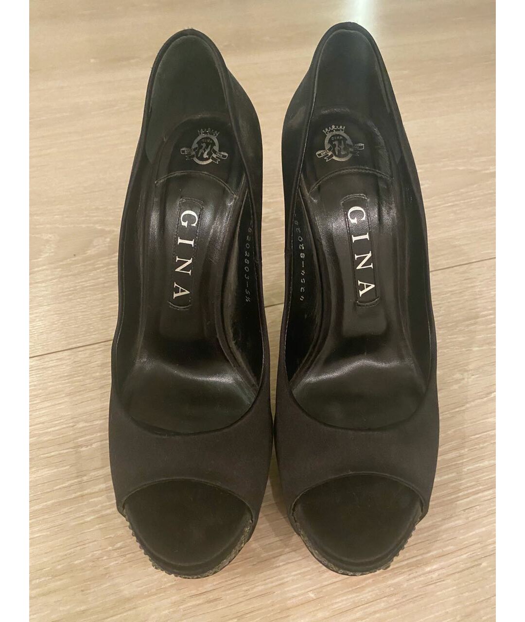 GINA Черные текстильные туфли, фото 2