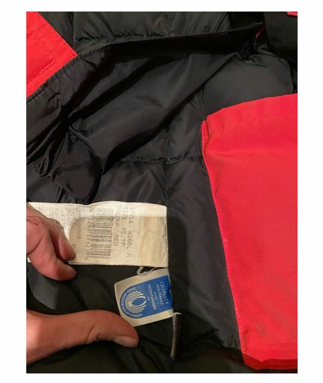 CANADA GOOSE Красный пуховик, фото 5