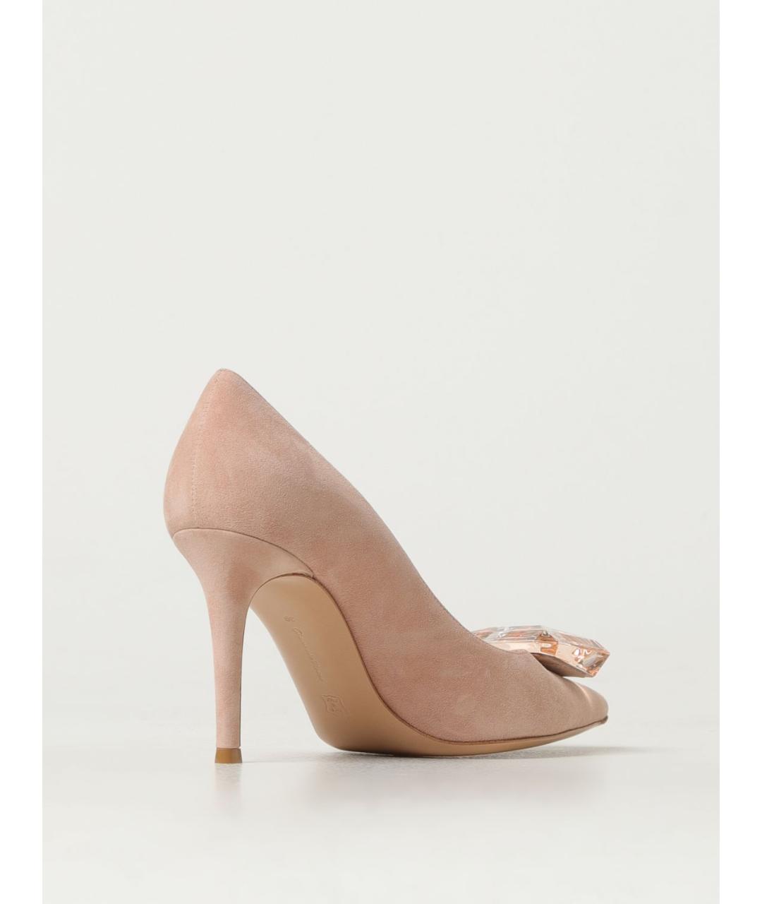 GIANVITO ROSSI Бежевые кожаные туфли, фото 3