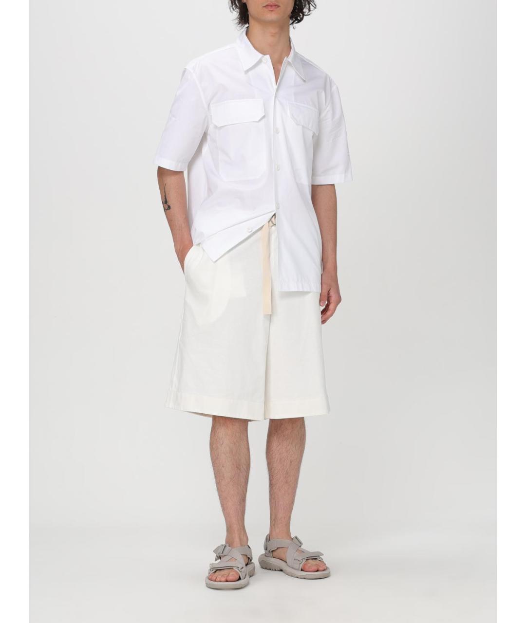 JIL SANDER Белая кэжуал рубашка, фото 3