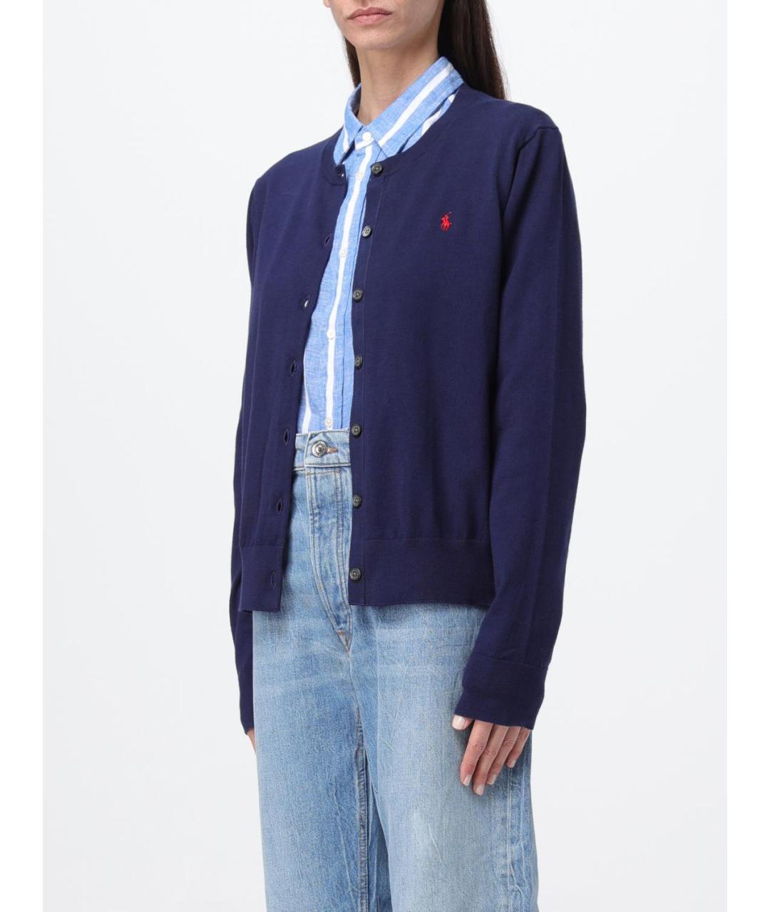 POLO RALPH LAUREN Темно-синий кардиган, фото 4