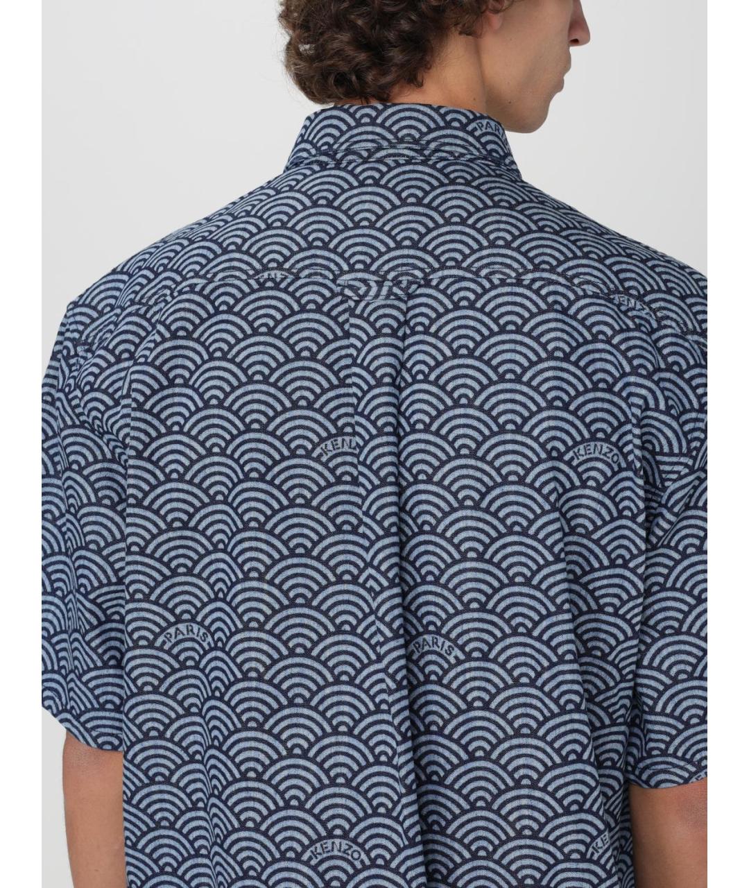 KENZO Синяя кэжуал рубашка, фото 6