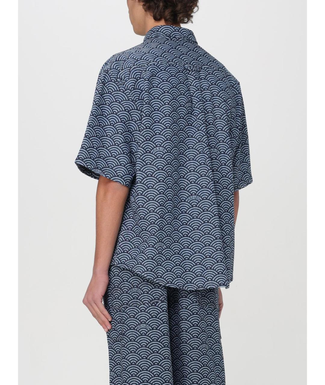 KENZO Синяя кэжуал рубашка, фото 4