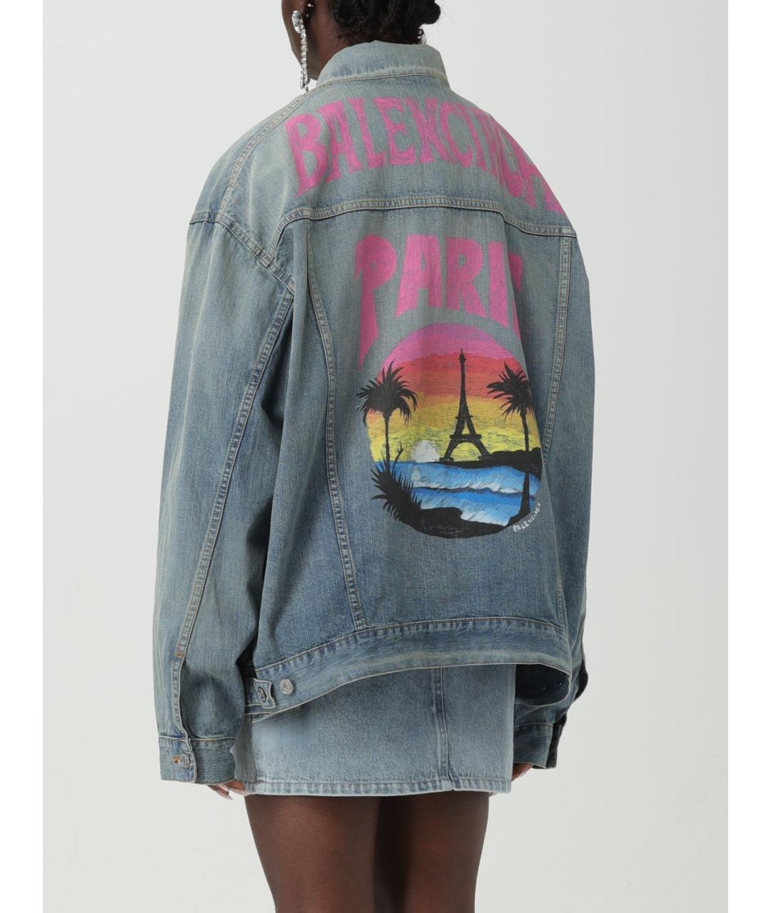 BALENCIAGA Синяя куртка, фото 4