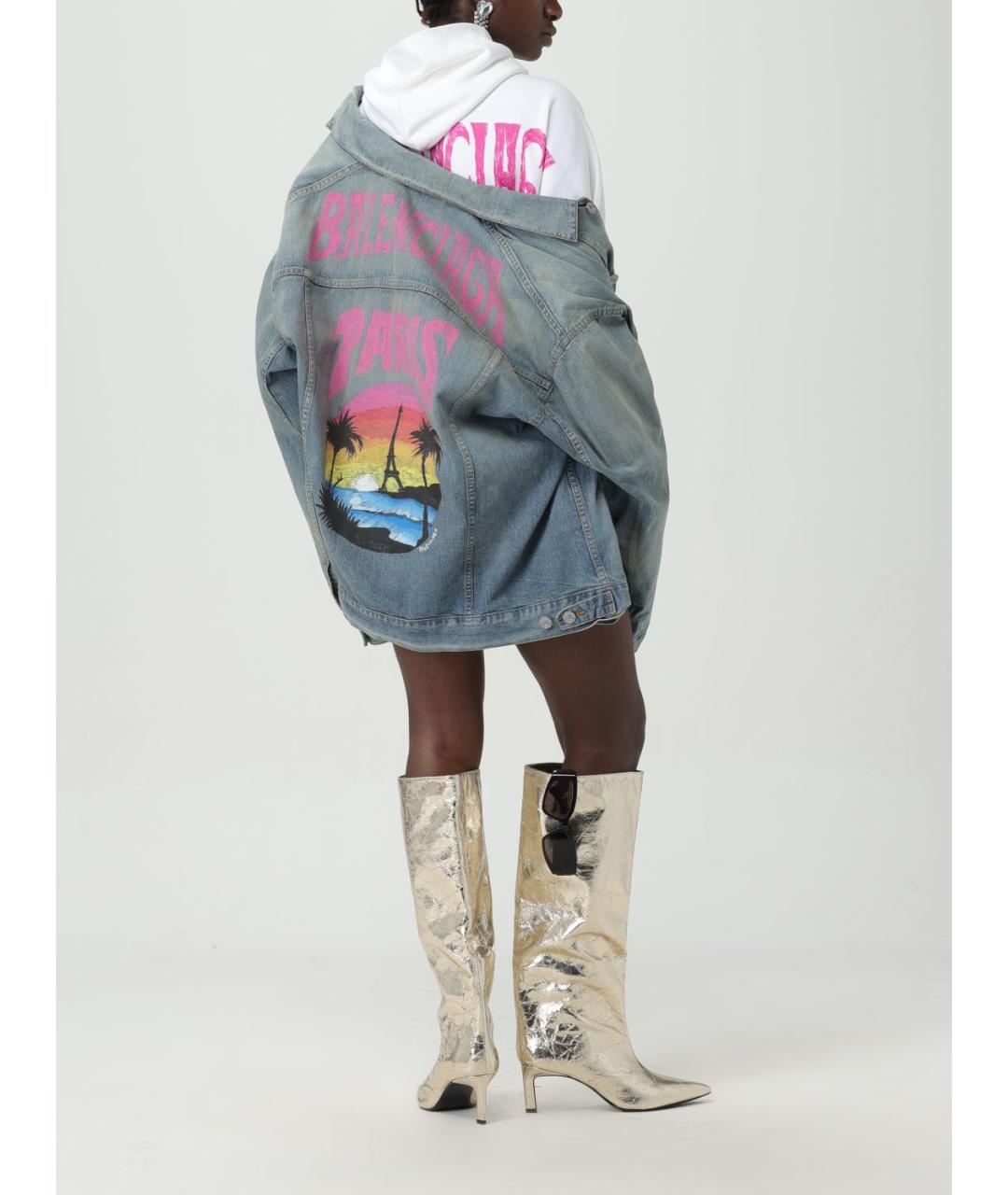 BALENCIAGA Синяя куртка, фото 3