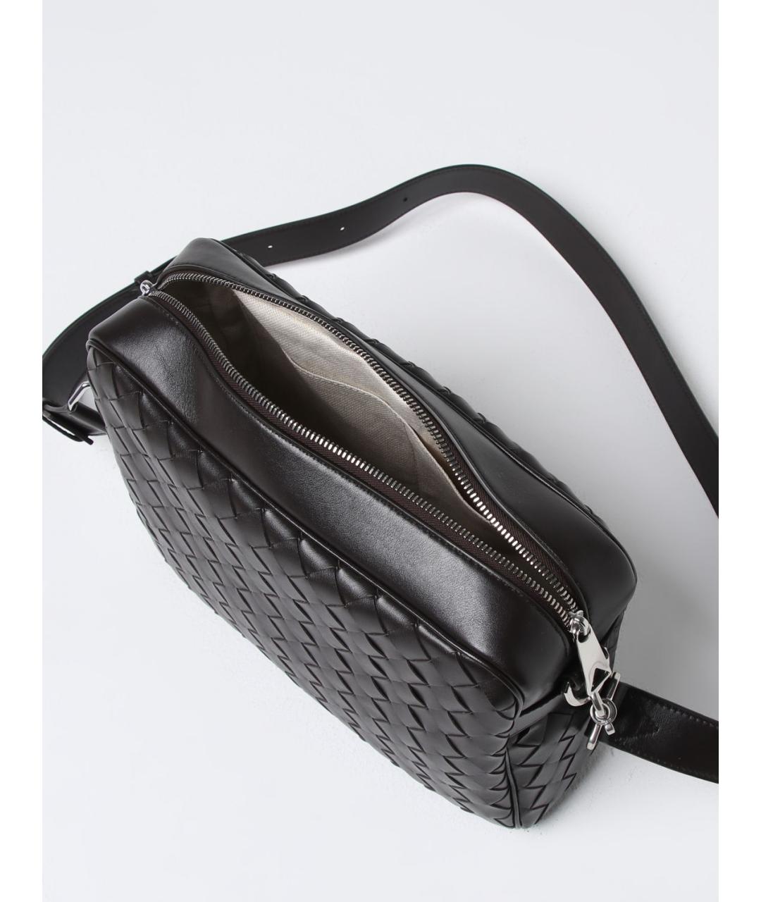 BOTTEGA VENETA Коричневая кожаная сумка на плечо, фото 5