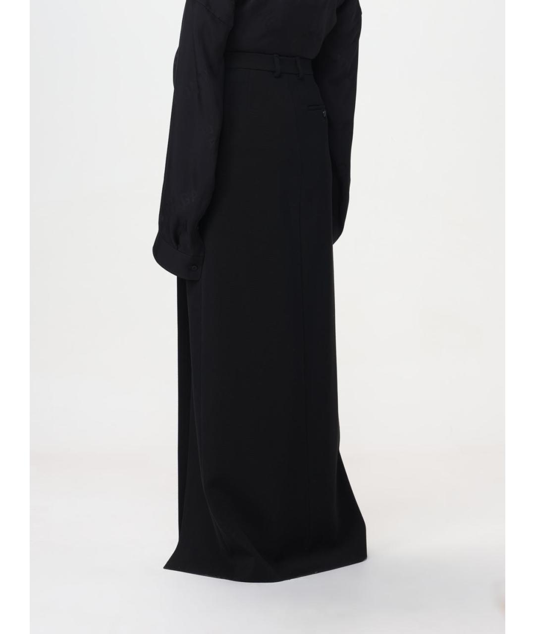 BALENCIAGA Черная юбка миди, фото 4