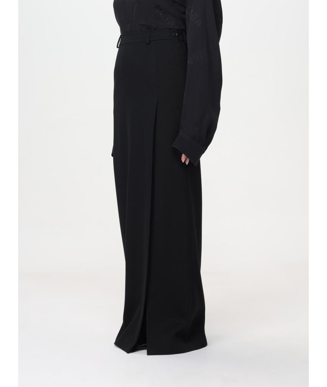 BALENCIAGA Черная юбка миди, фото 5