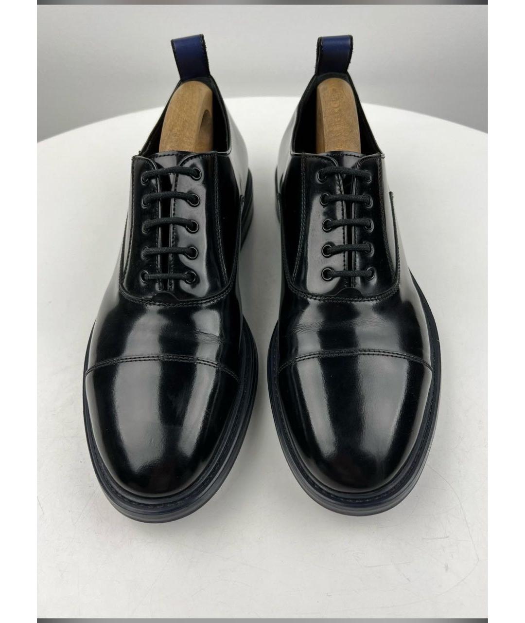 EMPORIO ARMANI Черные туфли из лакированной кожи, фото 2