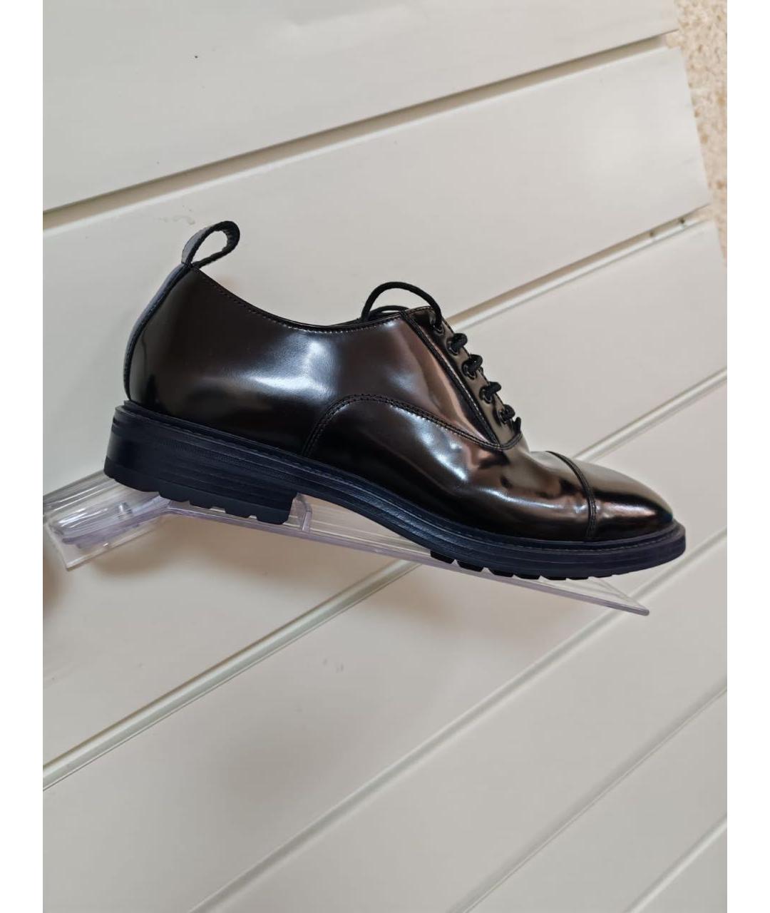 EMPORIO ARMANI Черные туфли из лакированной кожи, фото 9