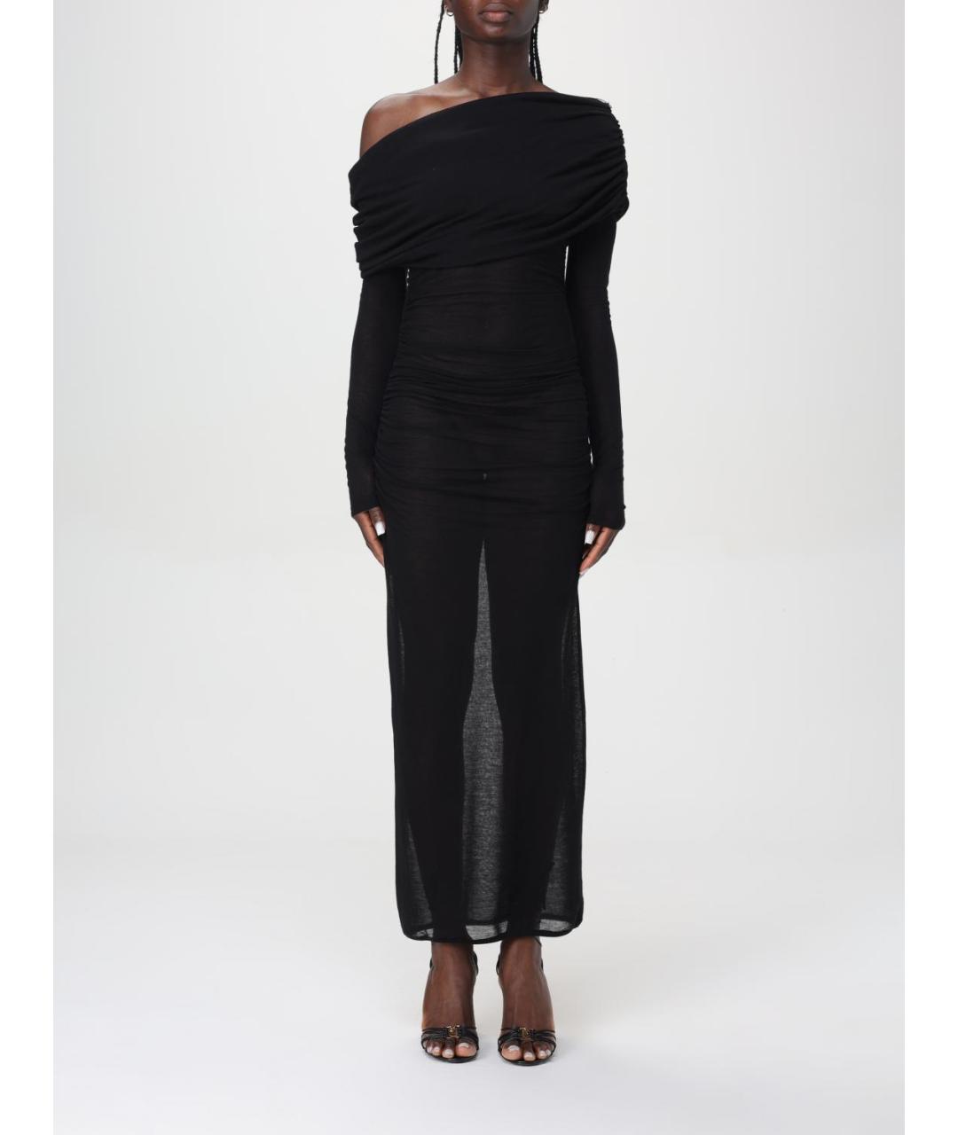 SAINT LAURENT Черное платье, фото 2