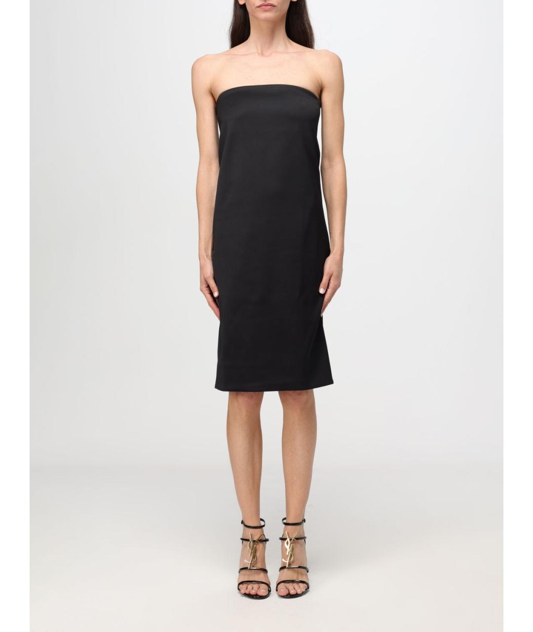 SAINT LAURENT Черное платье, фото 2