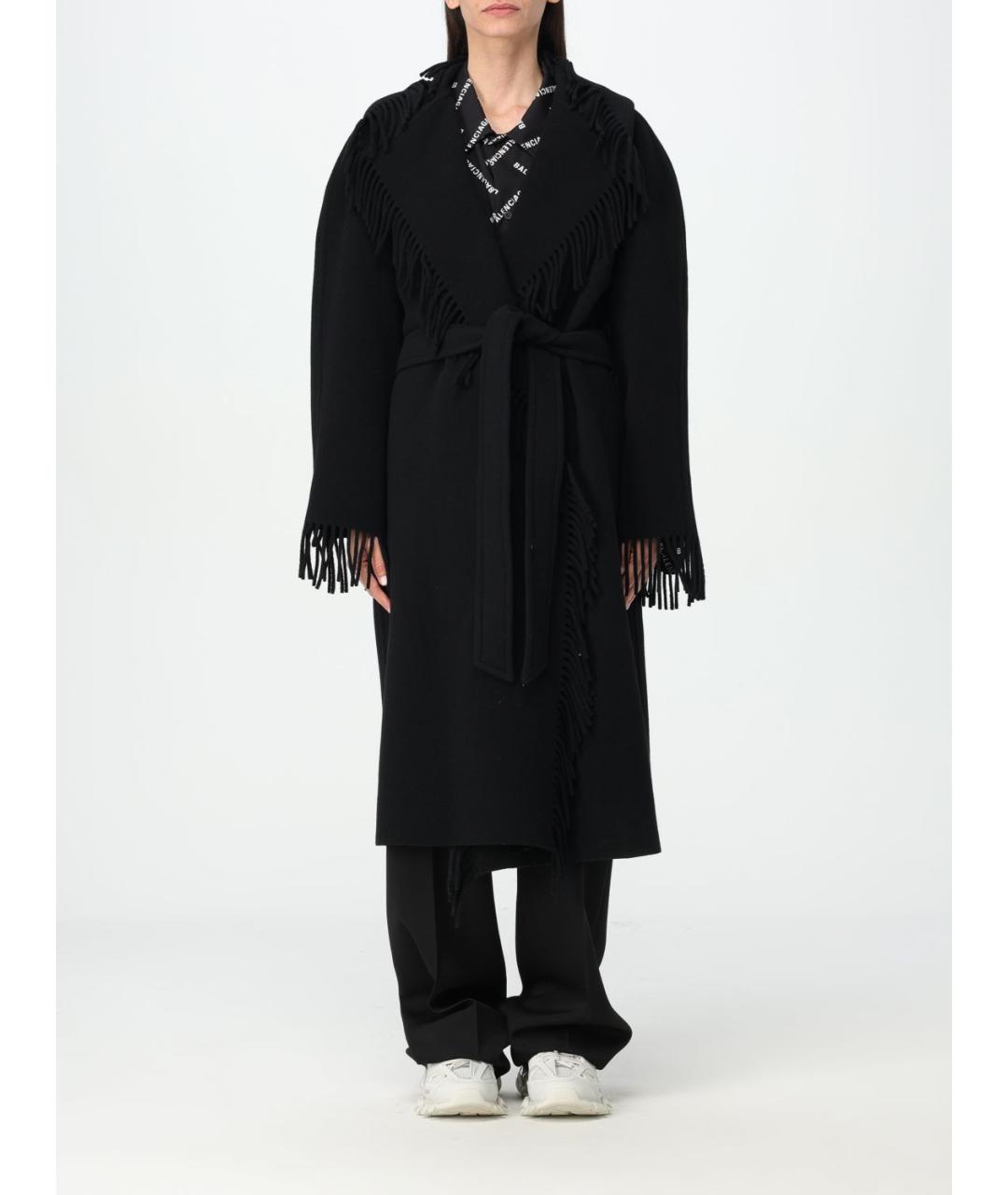 BALENCIAGA Черное пальто, фото 2